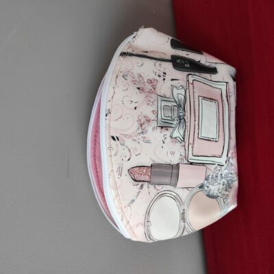 Trousse maquillage "rose pale"