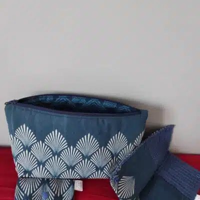 ensemble toilette homme "losange bleu"