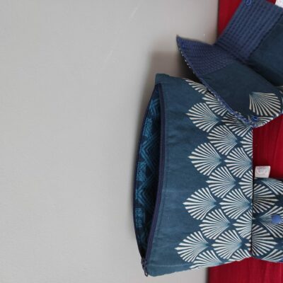 ensemble toilette homme "losange bleu"