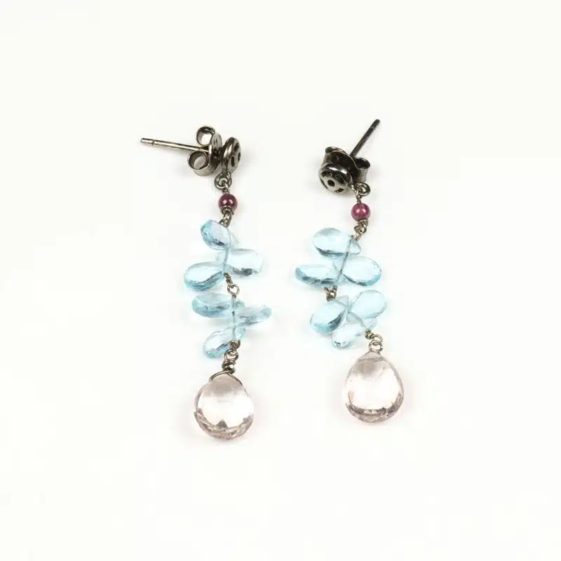 Boucles d'Oreilles La Vie en Bleu Création n°2