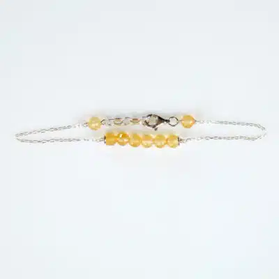 Bracelet Argent 925 Citrines Minimaliste All My Stars Aligned