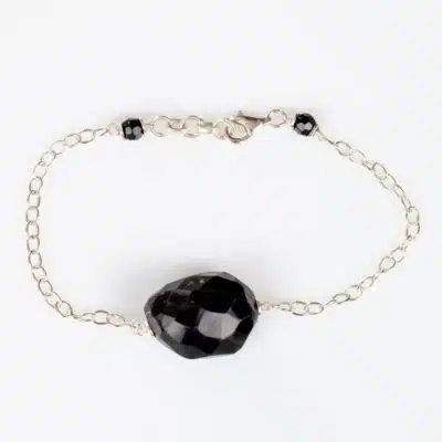 Bracelet Argent Ma Précieuse en Onyx Noir
