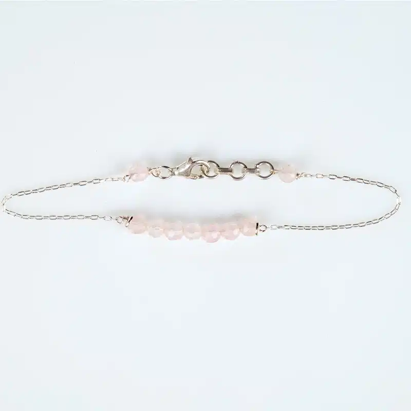 Bracelet Argent Quartz Rose Minimaliste All My Stars Aligned