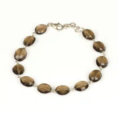Bracelet Argent 925 Quartz Fumé
