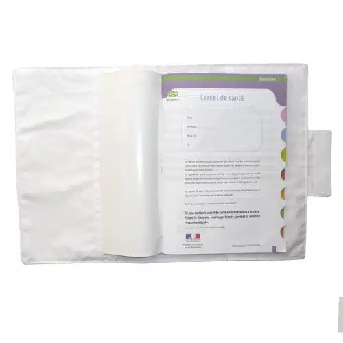 protège carnet de santé personnalisable brodé main intérieur
