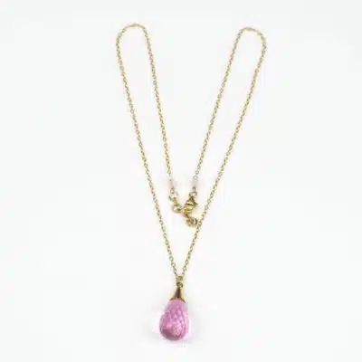 Collier Argent 925 plaqué Or et Pendentif Tessera