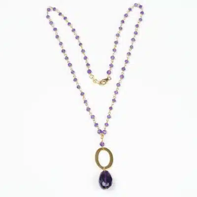 Collier et Pendentif Or Améthystes