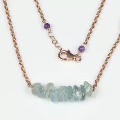 Collier et pendentif Rose et Bleu Création Douceur