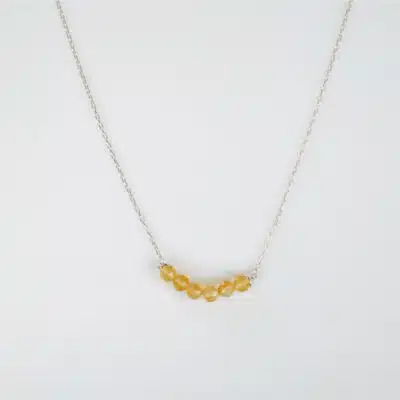 Collier et Pendentif Argent Citrine Minimaliste All My Stars Aligned