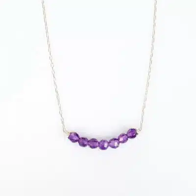 Collier et Pendentif Argent Amethyste Minimaliste All My Stars Aligned