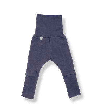 legging évolutif pour bébé et enfant en french terry bleu nuit