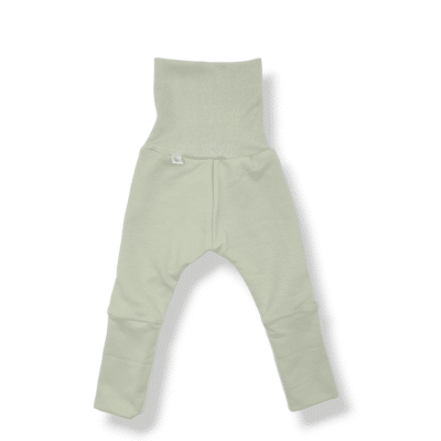 legging évolutif pour bébé et enfant en french terry vert mercure