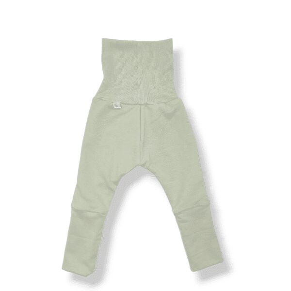 legging évolutif pour bébé et enfant en french terry vert mercure