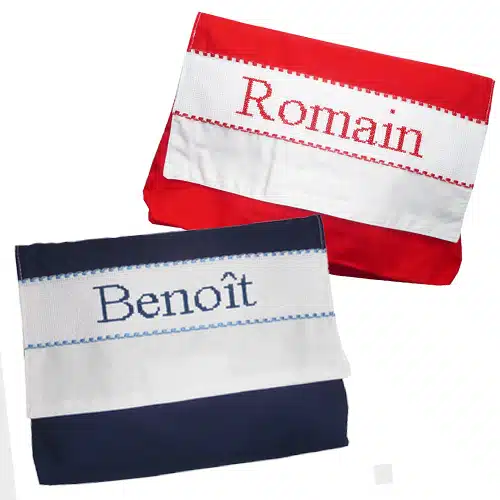 Petite trousse de toilette personnalisable, brodée main