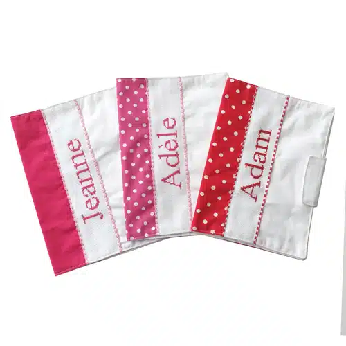 protège carnet de santé personnalisable brodé main