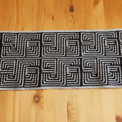 TUTO pdf / Chemin de table Mosaïque au crochet