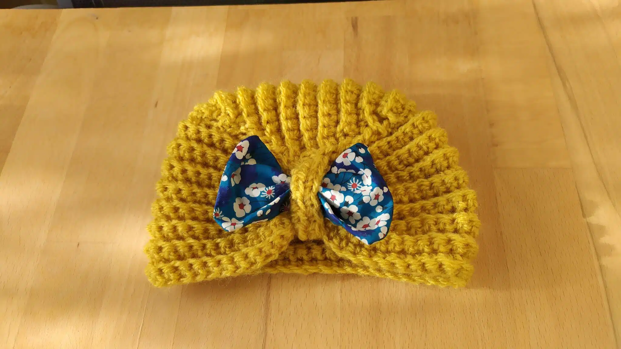 turban laine pour naissance bébé