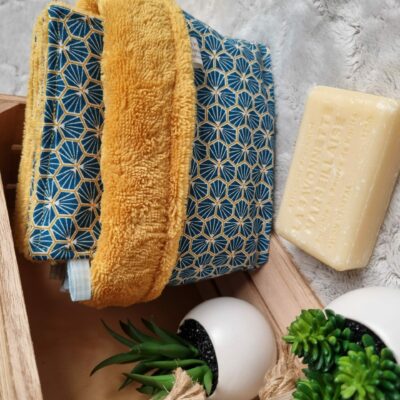 PANIERE A LINGETTES LAVABLES "SOLEIL"