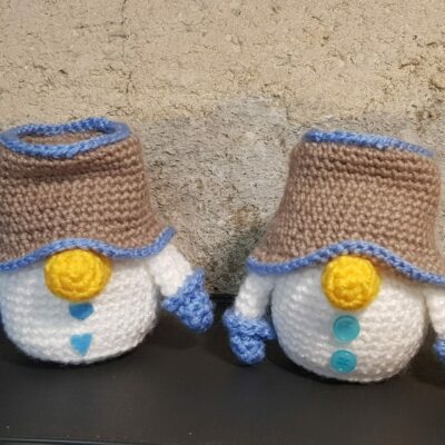 TUTO pdf / Gnome bonhomme de neige au crochet
