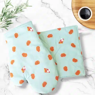 Gant et manique de cuisine - GAUFRES BELGES (DE LIEGE ET DE BRUXELLES)