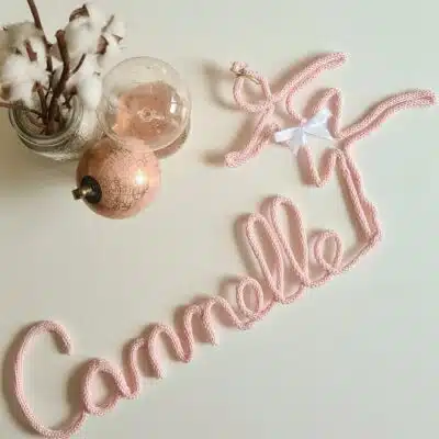 Tricotin prénom de 8 à 10 lettres et sa forme