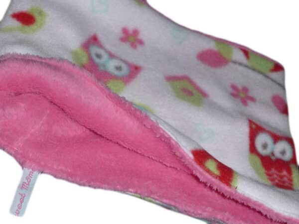 Snood enfant CHOUETTES (ROSE) - Ultra doux - Tour de cou - Tour de col