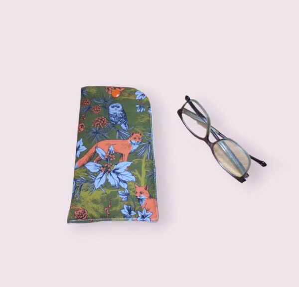 étui à lunettes molletonné fermé par pression, modèle au choix – Image 4