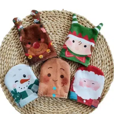Gant de toilette enfant thème noël