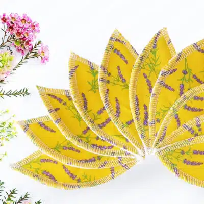 Pad interlabial lavable LAVANDE - PROVENCE (lot de 10) Taille : L - zéro déchet - pétales interlabiaux lavables - pétales menstruels lavables - Zéro déchet - tampons périodiques (Copie)