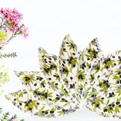 Pad interlabial lavable LAVANDE - OLIVES (lot de 8) Taille : L - zéro déchet - pétales interlabiaux lavables - pétales menstruels lavables - Zéro déchet - tampons périodiques (Copie) (Copie)