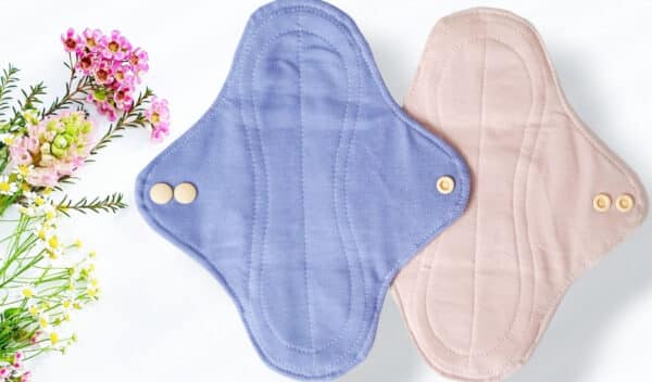 Pack 2 serviettes hygiéniques lavables LIPARI (M/ Flux normaux à moyens) - serviettes menstruelles lavables - serviettes menstruelles lavables - Zéro déchet - shl - serviettes périodiques