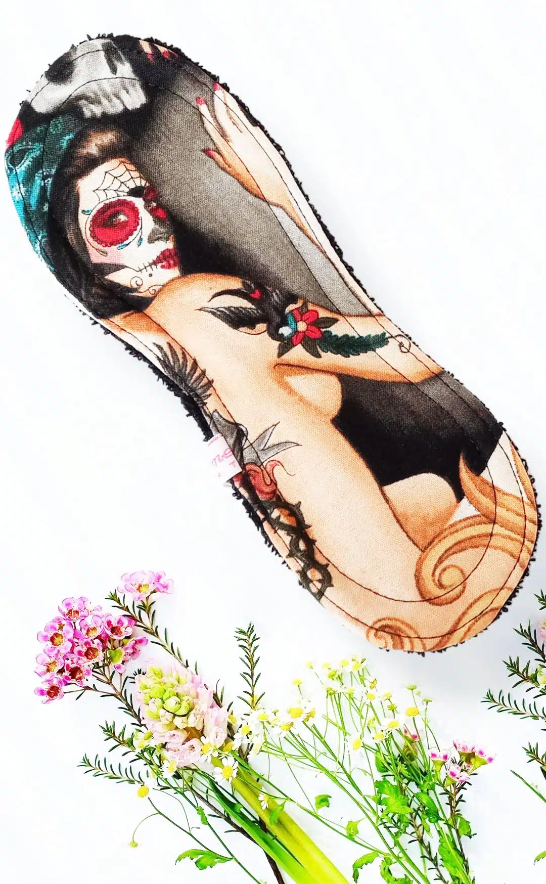 Pack 5 serviettes hygiéniques lavables sans ailettes LAS ELEGANTES CATRINA (S/ Flux normaux jour et nuit) - zéro déchet - serviettes menstruelles lavables - serviettes menstruelles lavables - Zéro déchet - shl - serviettes périodiques