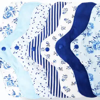 Pack 7 serviettes hygiéniques lavables MONA (xl / nuit) - serviettes menstruelles lavables - Zéro déchet - shl - serviettes périodiques