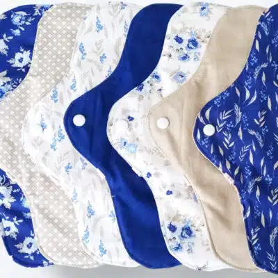 Pack 7 serviettes hygiéniques lavables ROSE-LIN (xl / nuit et flux abondants) - serviettes menstruelles lavables - Zéro déchet - shl - serviettes périodiques