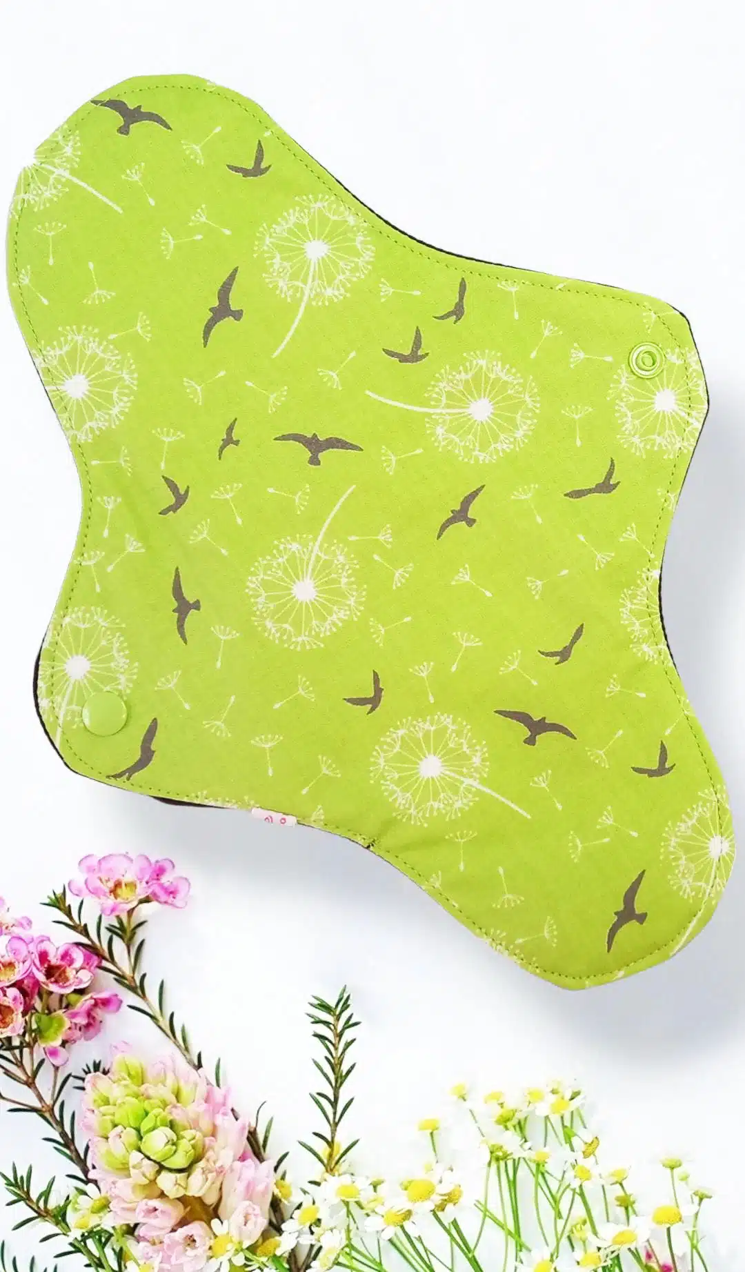 Pack 7 serviettes hygiéniques lavables PISSENLIT (xl / nuit et flux abondants) - serviettes menstruelles lavables - Zéro déchet - shl - serviettes périodiques