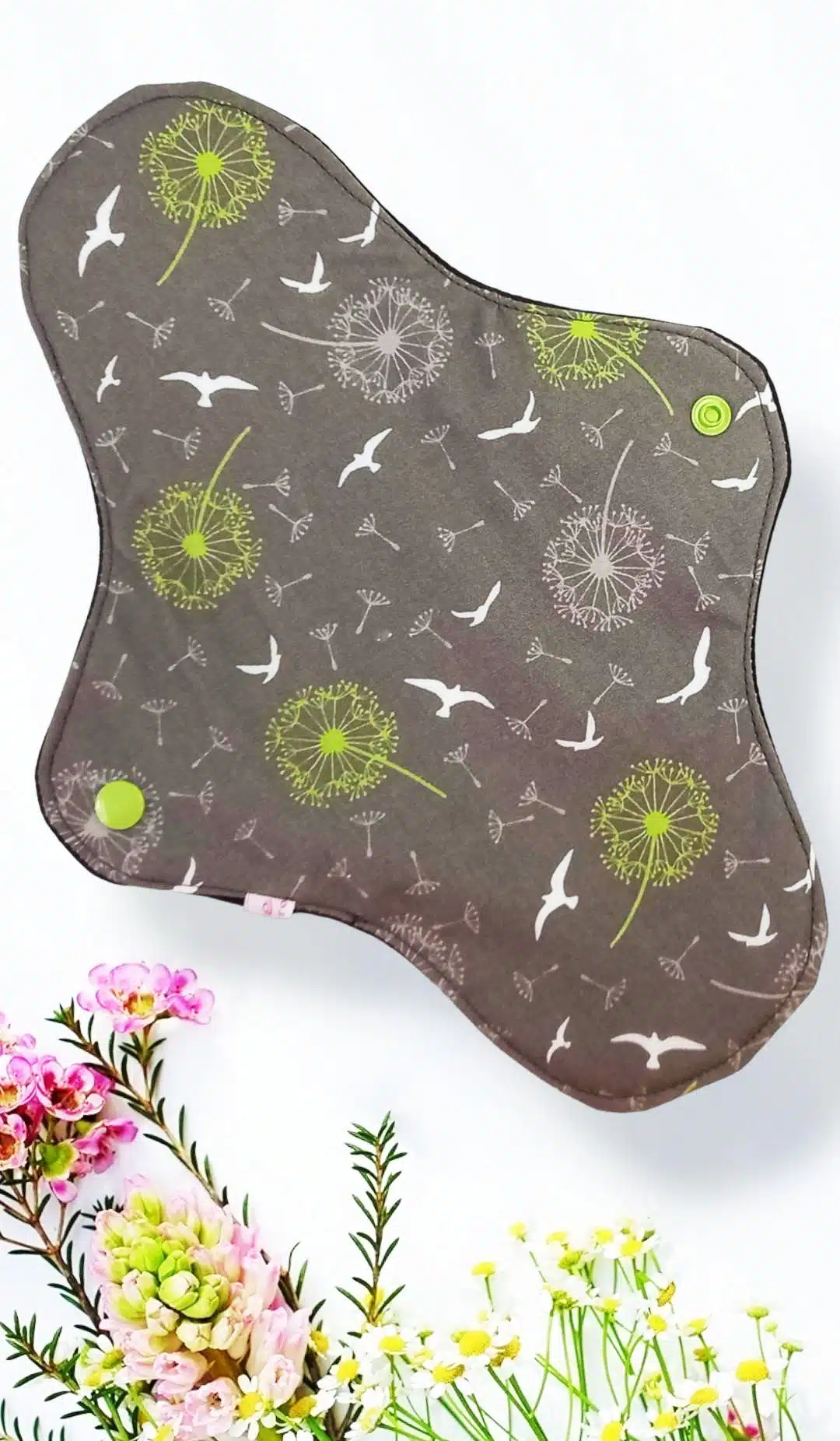 Pack 7 serviettes hygiéniques lavables PISSENLIT (xl / nuit et flux abondants) - serviettes menstruelles lavables - Zéro déchet - shl - serviettes périodiques