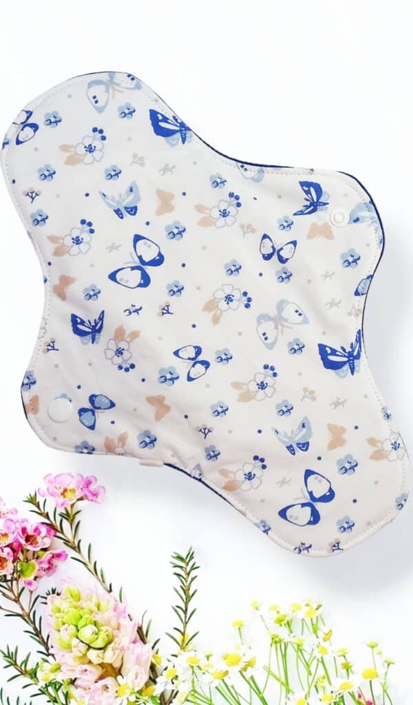 Pack 7 serviettes hygiéniques lavables CHAMPETRE (xl / nuit et flux abondants) - serviettes menstruelles lavables - Zéro déchet - shl - serviettes périodiques
