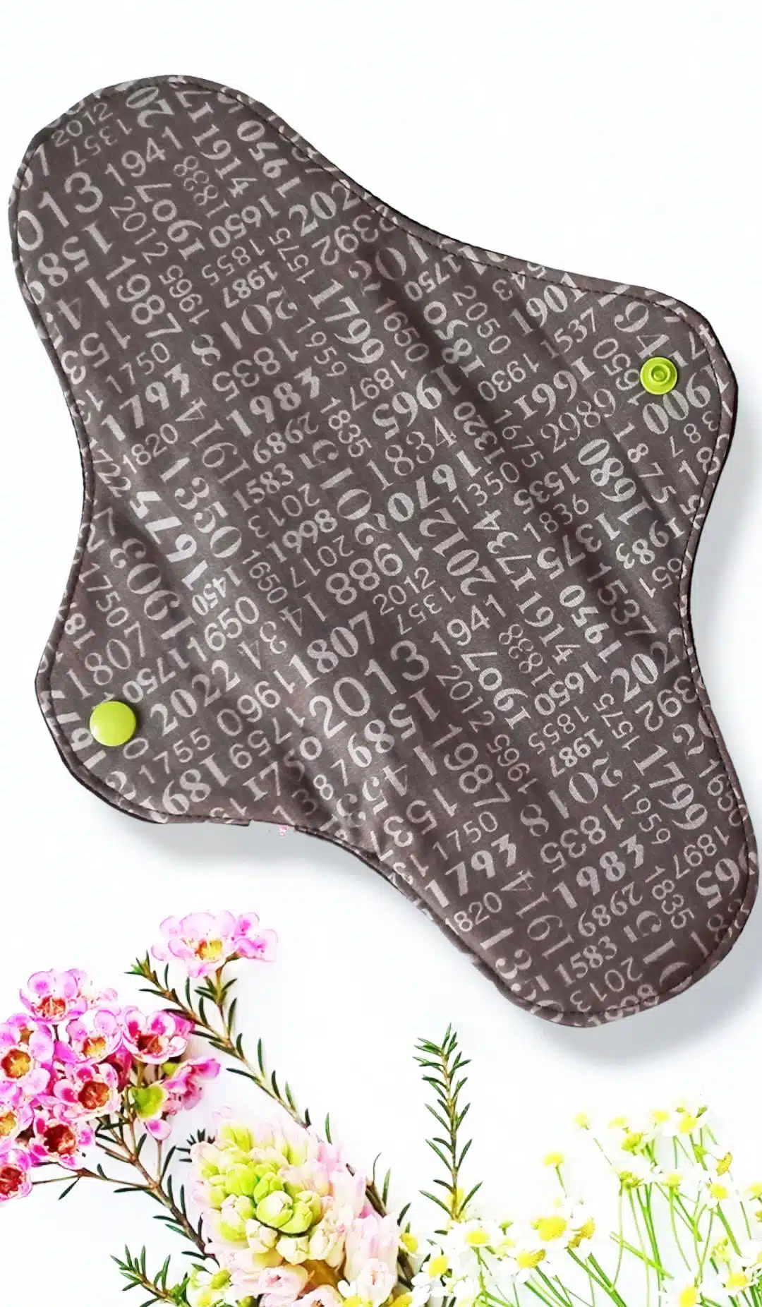 Pack 7 serviettes hygiéniques lavables PISSENLIT (xl / nuit et flux abondants) - serviettes menstruelles lavables - Zéro déchet - shl - serviettes périodiques