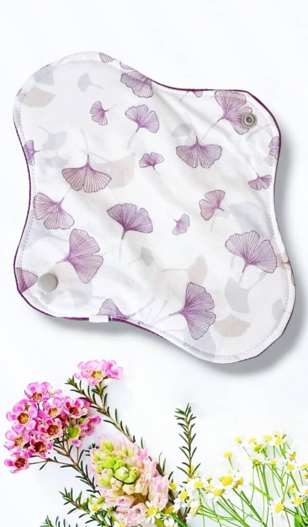 Pack 7 serviettes hygiéniques lavables GINKGO (M/ Flux normaux à moyens) - serviettes menstruelles lavables - serviettes menstruelles lavables - Zéro déchet - shl - serviettes périodiques