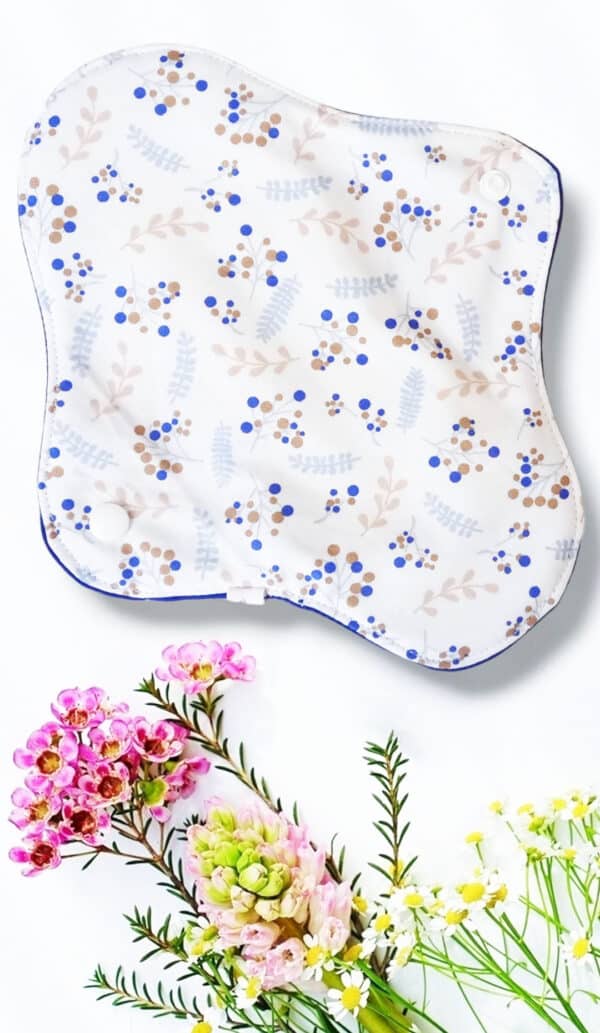 Pack 7 serviettes hygiéniques lavables CHAMPETRE (M/ Flux normaux à moyens) - serviettes menstruelles lavables - serviettes menstruelles lavables - Zéro déchet - shl - serviettes périodiques