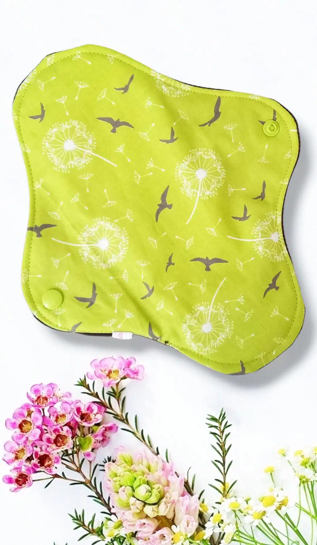 Pack 7 serviettes hygiéniques lavables PISSENLIT (M/ Flux normaux à moyens) - serviettes menstruelles lavables - serviettes menstruelles lavables - Zéro déchet - shl - serviettes périodiques