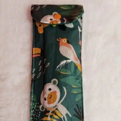Etui pour brosse à dents et dentifrice imperméable motifs jungle