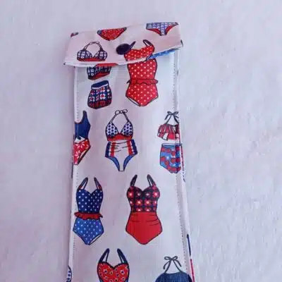 Etui pour brosse à dents et dentifrice imperméable motifs maillots de bain