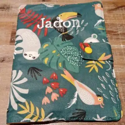 Protège carnet de santé imperméable motifs jungle