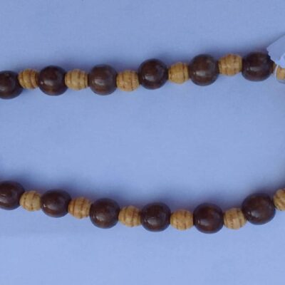 Collier perles en bois
