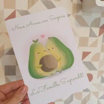 Carte d'annonce de grossesse