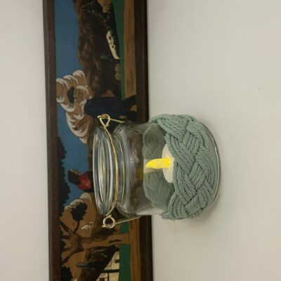 Photophore en macramé