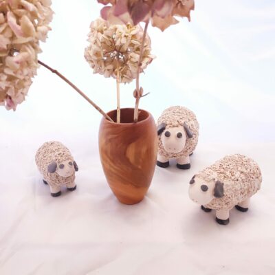 Vase en bois