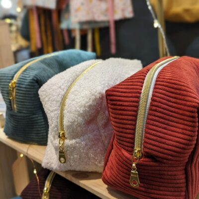 Trousse de toilette velours