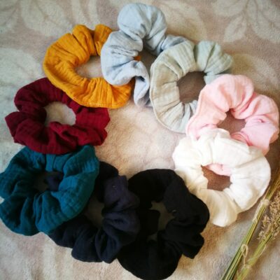Chouchou en double gaze de coton OekoTex